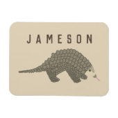 Gepersonaliseerde Pangolin koelkast magneet (Horizontaal)