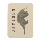 Gepersonaliseerde Pangolin koelkast magneet (Verticaal)