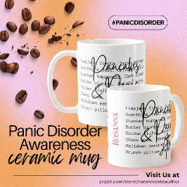 Gepersonaliseerde paniekstoornis bewustzijn kerami koffiemok