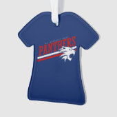 Gepersonaliseerde Panther Kerstversiering Ornament (voorkant)