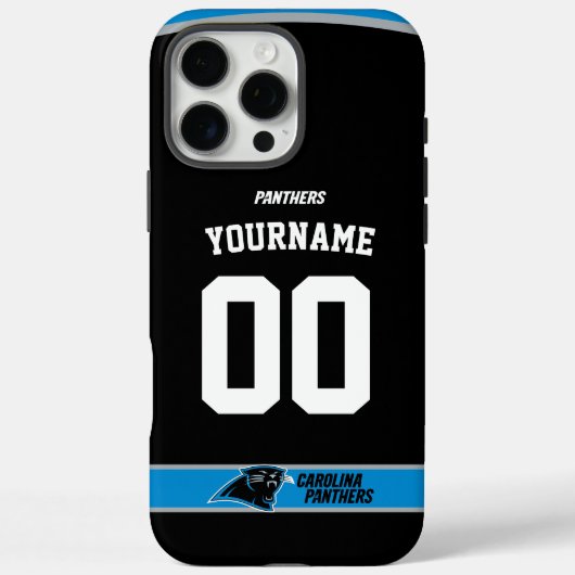 Gepersonaliseerde Panthers Jersey Amerikaans Footb Case-Mate iPhone Case (Achterkant)