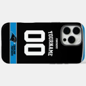 Gepersonaliseerde Panthers Jersey Amerikaans Footb Case-Mate iPhone Case (Achterkant (horizontaal))