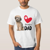 Gepersonaliseerde pap T-Shirt in Havanese (Voorkant)