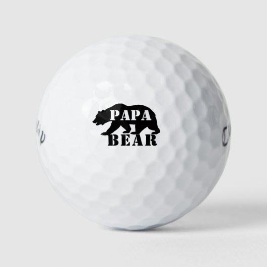 Gepersonaliseerde Papa Beer golfballen, Callaway Golfballen (Voorkant)