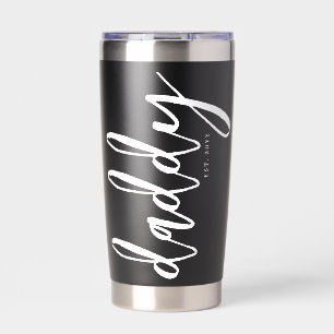 Gepersonaliseerde papa Est Nieuwe papa borstel typ Geïsoleerde Drinkbeker