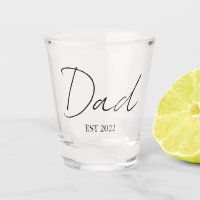 Gepersonaliseerde papa EST. Year Shot Glass