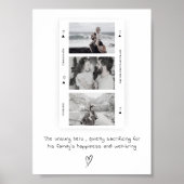 Gepersonaliseerde papa foto roll minimale gift poster (Voorkant)