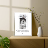 Gepersonaliseerde papa foto roll minimale gift poster
