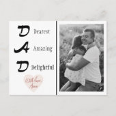 Gepersonaliseerde papa foto | Vaderdag kaart (Voorkant)
