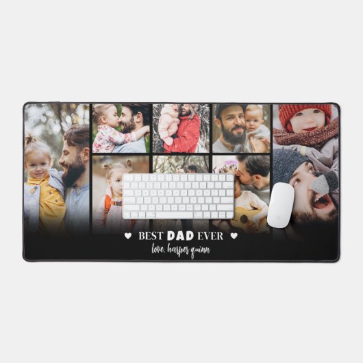 Gepersonaliseerde papa fotocollage bureaumat (Keyboard & Muis)