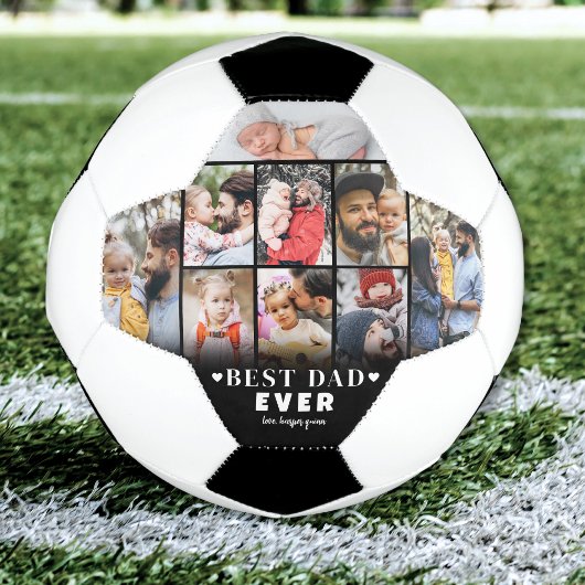 Gepersonaliseerde papa fotocollage voetbal