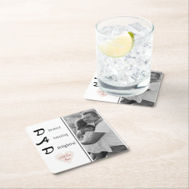 Gepersonaliseerde papa fotopapier Onderzetter | va