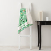 Gepersonaliseerde Papa Golfer Golfcart Golfsport Sherpa Deken (In situ)