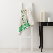 Gepersonaliseerde Papa Golfer Golfcart Golfsport Sherpa Deken (In situ)