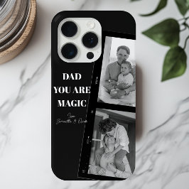 Gepersonaliseerde 'Papa je bent magisch' Twee vade iPhone 15 Pro Case