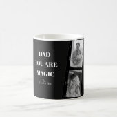 Gepersonaliseerde 'Papa je bent magisch' Twee vade Koffiemok (Center)