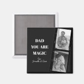 Gepersonaliseerde 'Papa je bent magisch' Twee vade Magneet