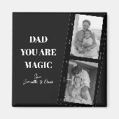 Gepersonaliseerde 'Papa je bent magisch' Twee vade Magneet