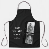 Gepersonaliseerde 'Papa je bent magisch' Twee vade Schort (Voorkant)
