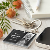 Gepersonaliseerde 'Papa je bent magisch' Twee vade Sleutelhanger (Voorkant Rechts)