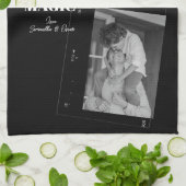 Gepersonaliseerde 'Papa je bent magisch' Twee vade Theedoek (Gevouwen)