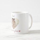 Gepersonaliseerde papa Je bent mijn heldenhart Fot Koffiemok (Voorkant rechts)