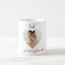Gepersonaliseerde papa Je bent mijn heldenhart Fot