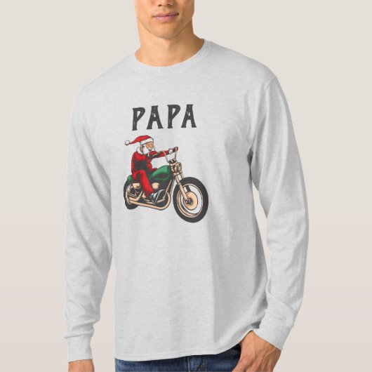 Gepersonaliseerde Papa-kerstcadeautjes T-shirt (Voorkant)