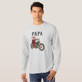 Gepersonaliseerde Papa-kerstcadeautjes T-shirt (Voorkant volledig)