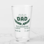 Gepersonaliseerde Papa Opgericht Glas (Voorkant)