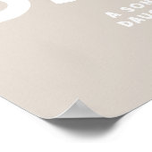 Gepersonaliseerde Papa Vet Typografie Vaderdag Poster (Hoek)