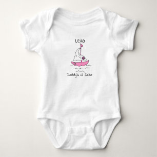 Gepersonaliseerde papa's eerste stuurman zeilboot romper