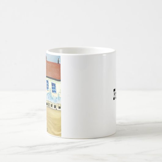 Gepersonaliseerde papa's favoriete Mok | Beach Hou (Center)