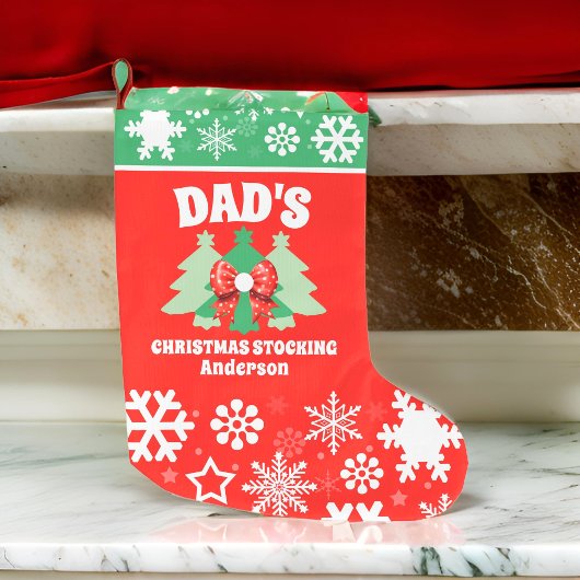 Gepersonaliseerde papa's kerstcadeau grote kerstsok