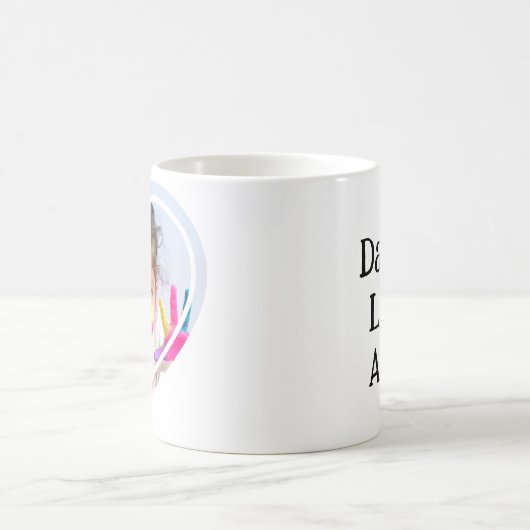 Gepersonaliseerde papa's kleine engel foto koffiemok (Center)