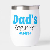 Gepersonaliseerde papa's Sippy Cup Wijn Tumbler (Links)