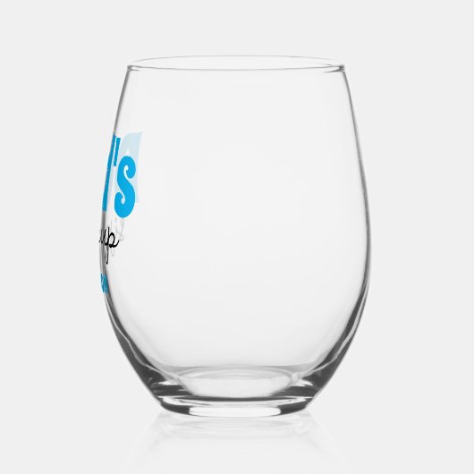 Gepersonaliseerde papa's Sippy Cup Wijnglas Zonder Voet (Links)