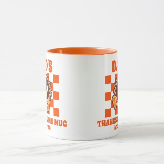 Gepersonaliseerde papa's Thanksgiving Mok (Midden)