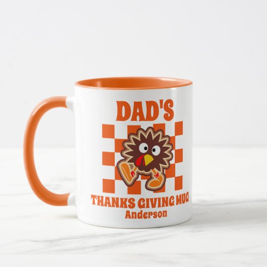 Gepersonaliseerde papa's Thanksgiving Mok (Links)