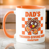 Gepersonaliseerde papa's Thanksgiving Mok