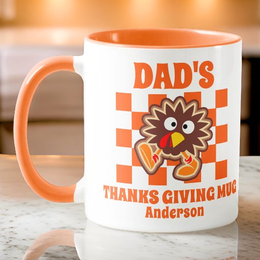 Gepersonaliseerde papa's Thanksgiving Mok