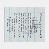 Gepersonaliseerde papa's truckdeken van Kinder vad Fleece Deken (Voorkant (Horizontaal))