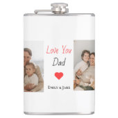 Gepersonaliseerde paperfles | Vaderdag-geschenken Heupfles (Voorkant)