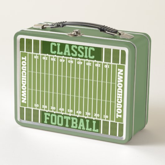Gepersonaliseerde Papieren Football Veld Lunchbox (Voorkant)