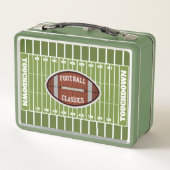 Gepersonaliseerde Papieren Football Veld Lunchbox (Achterkant)