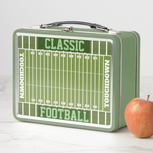 Gepersonaliseerde Papieren Football Veld Lunchbox (In situ)