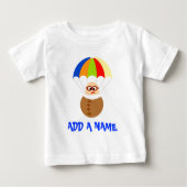 Gepersonaliseerde parachute Baby T-Shirt (Voorkant)