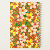 Gepersonaliseerde Paradiso Calido Tangerine Floral Planner (Achterkant)