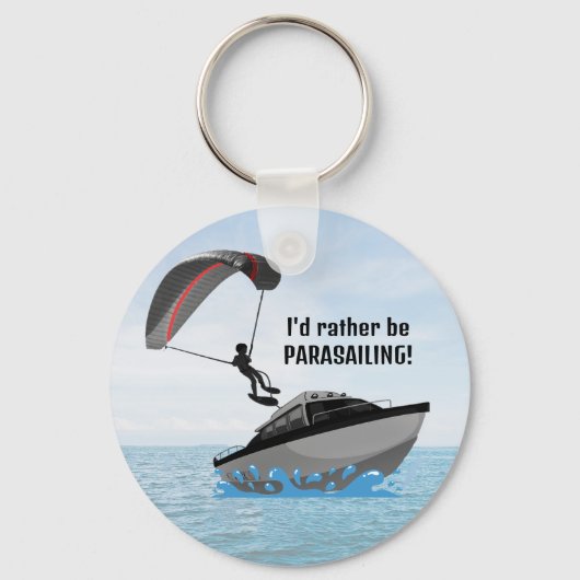 Gepersonaliseerde Parasailing Sleutelhanger (Voorkant)