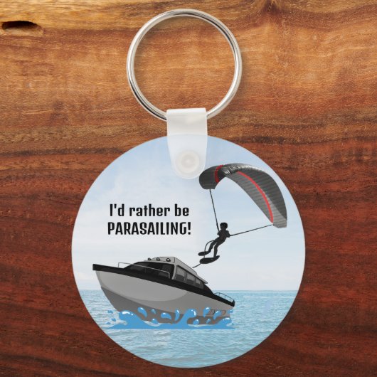 Gepersonaliseerde Parasailing Sleutelhanger (Achterkant)